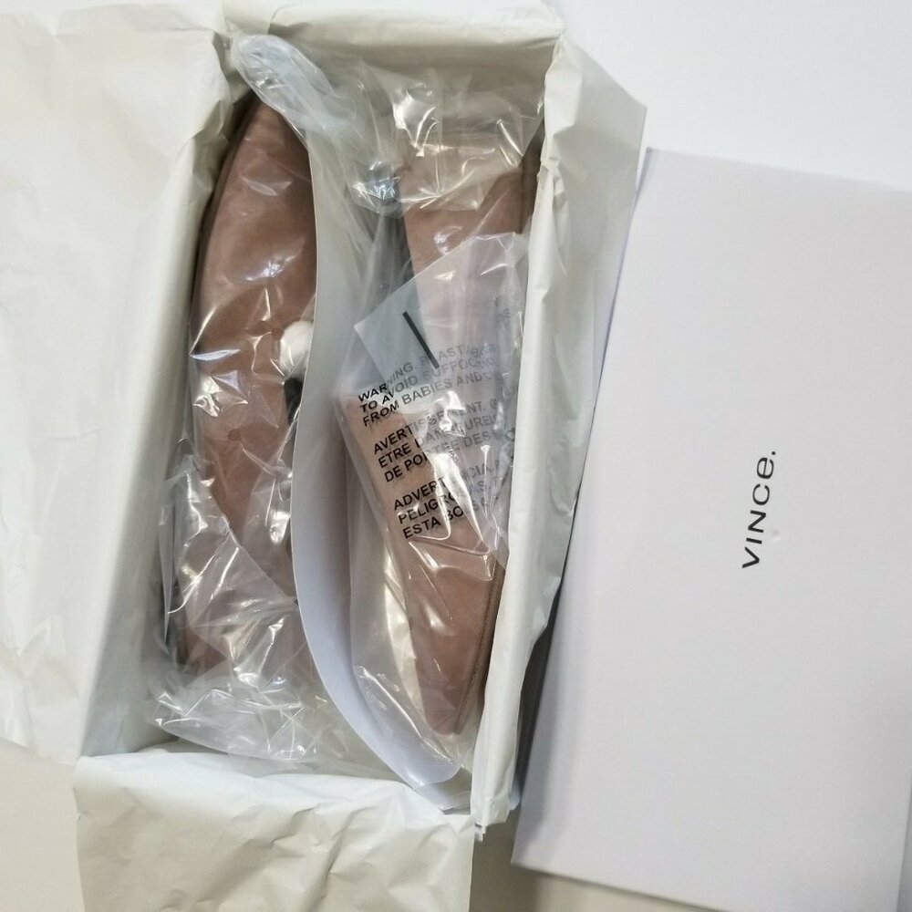 NIB‎ VINCE Women's Milo Suede Leather Flat Loafers in Hydrangea - Picture 14 of 15